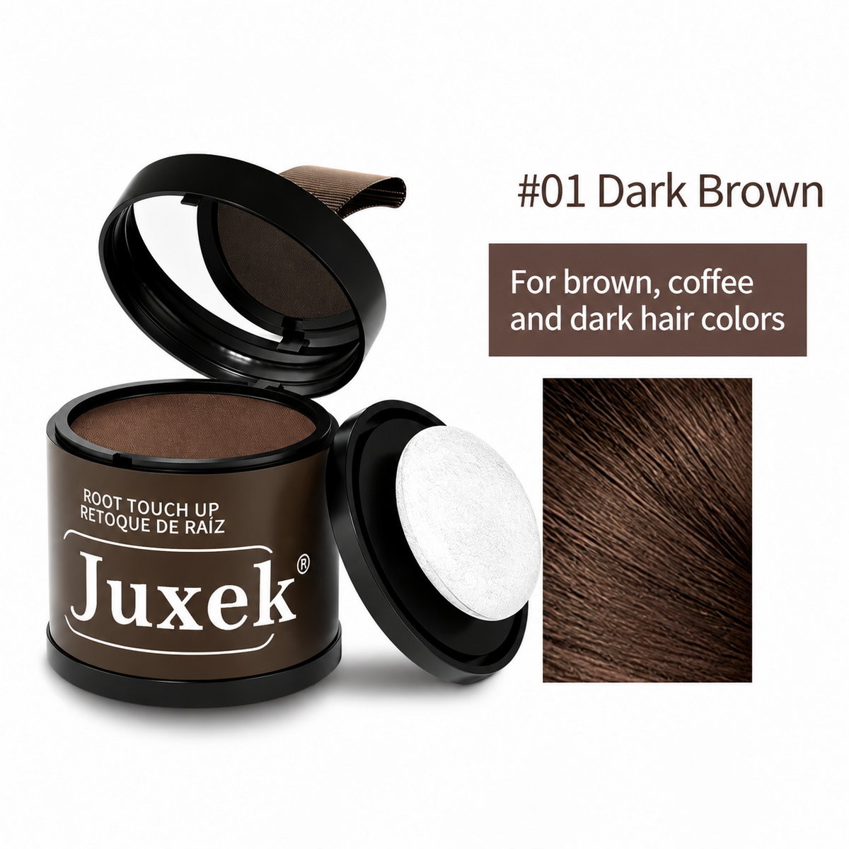 Magnetic Refillable Hair Root Touch Up Powder - Waterproof Gray Coverage & Hairline Concealer ✨