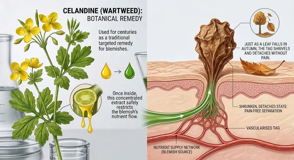 Wartweed extract botanical action