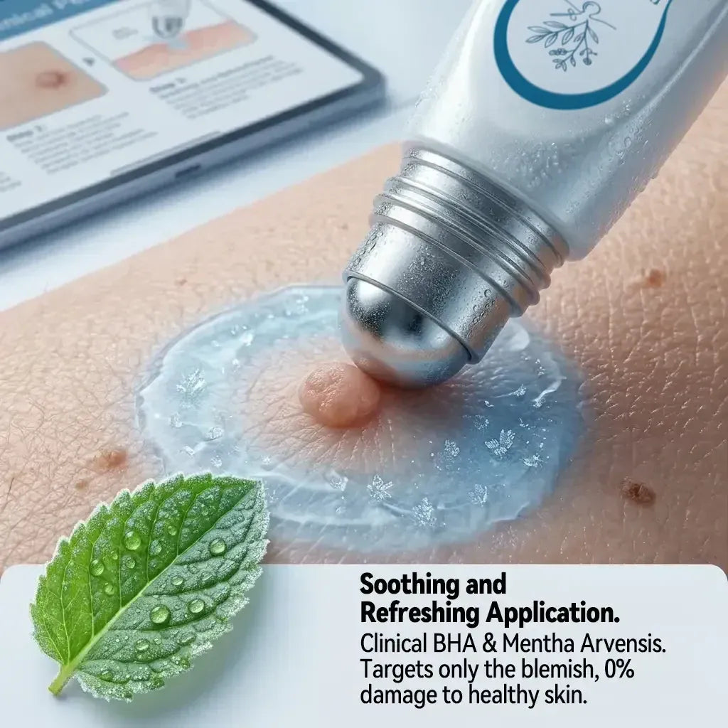 Cooling menthol rollerball application